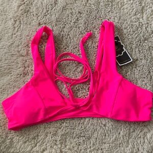 Vibrant Pink Bikini Top NWT
